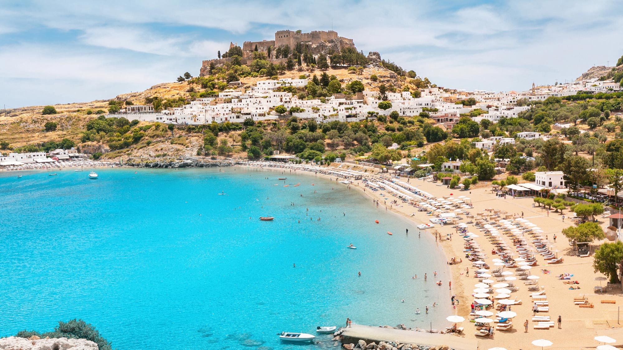 Capture the allure of Rhodes in Greece, a captivating stop on the journey to Australia spanning 21 countries, tailored for self-flying pilots. Immerse yourself in the island's rich history and picturesque landscapes as you explore this enchanting Mediterranean destination.