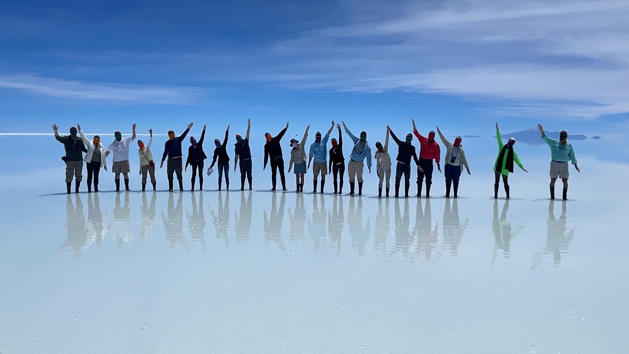 Adventurers revel in the excitement and beauty of the Uyuni salt flats.