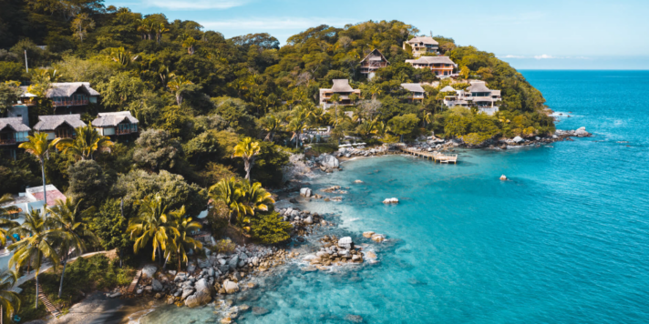 Aerial view of Sayulita in Riviera Nayarit