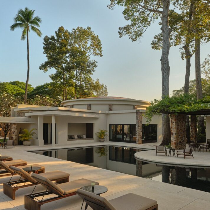 Pool at Amansara in Siem Reap, Cambodia