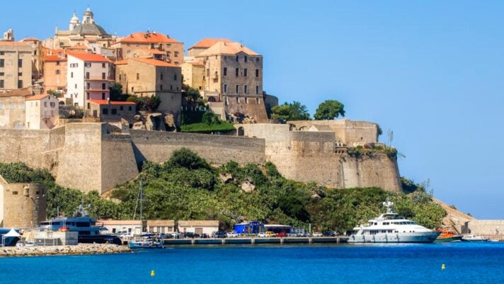 A scenic view of Calvi, Corsica