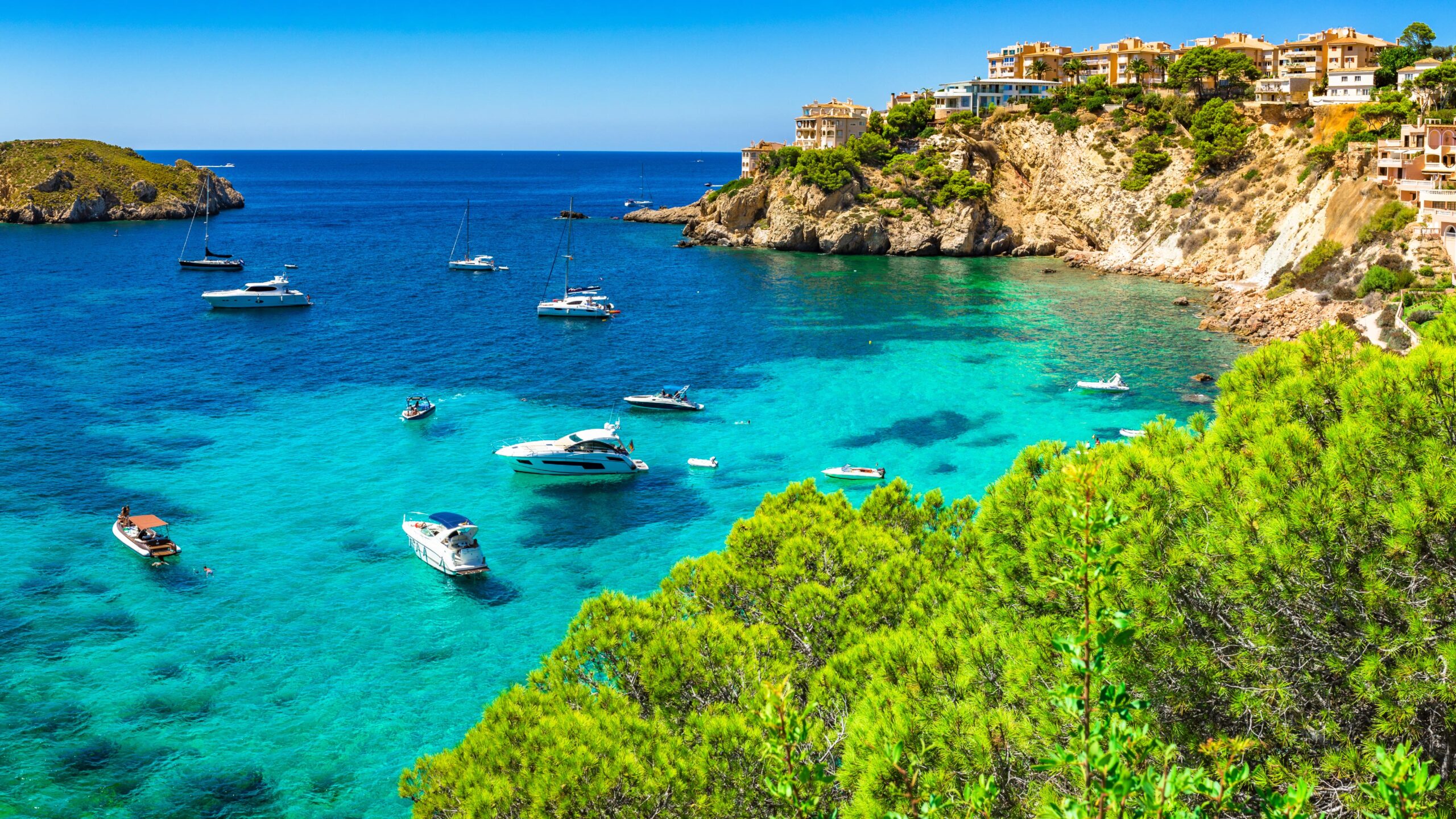 Scenic view of Mallorca's picturesque coastline, enticing pilots who fly and own their airplanes to embark on an exclusive European journey filled with adventure and exploration.