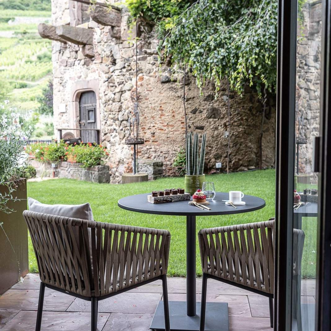 Balcony at the suite of Le Chambard