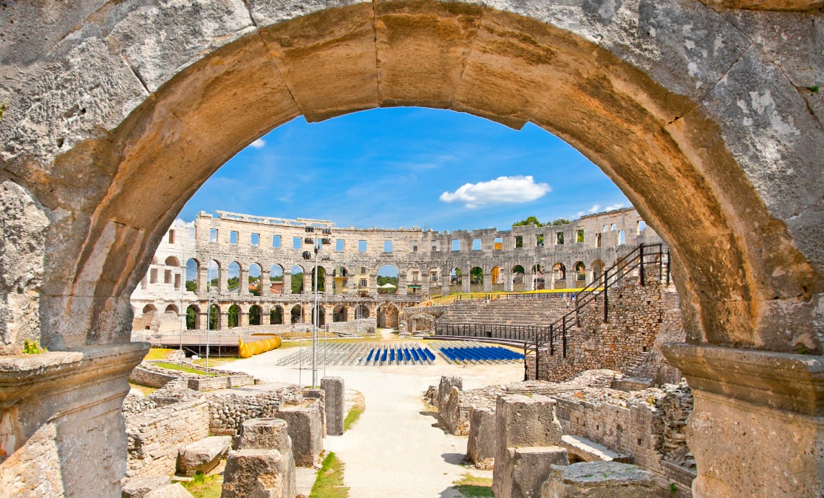 Pula Coliseum in Croatia