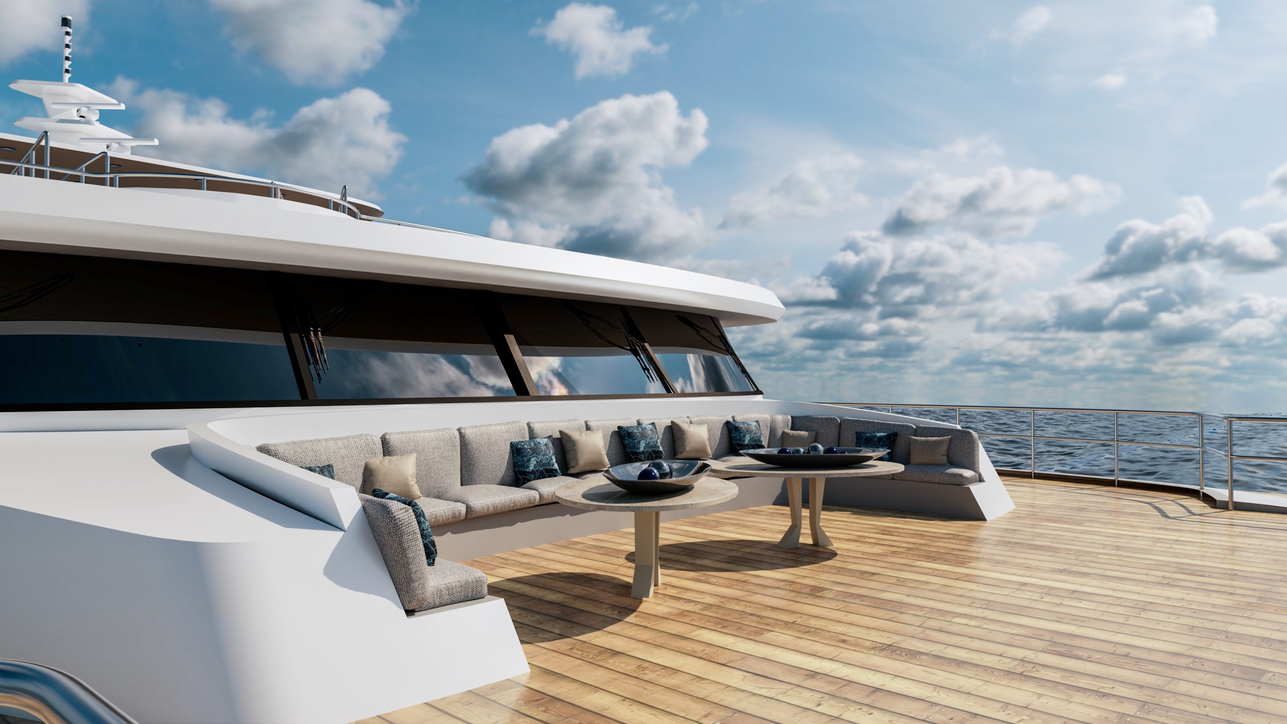 Obsevation Deck at the Hermes Galapagos Luxury Cruise